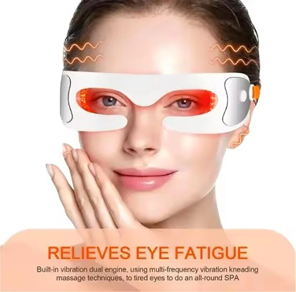 NEW Anti-aging Eye Massager LED Photon Therapy Relax Fatigue Relief Lighten Dark Circles Smooth Eye Fine Line Beauty Eye Care
