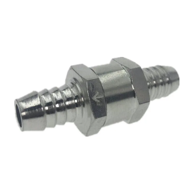 Válvula de retención de no retorno de combustible de aleación de aluminio, carburador de ajuste unidireccional, 4 tamaños, 6mm, 8mm, 10mm, 12mm