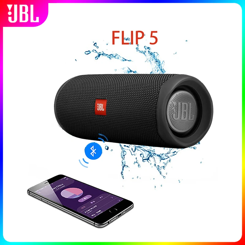 Original JBL Flip5 Bluetooth Speaker Flip 5 Mini Portable Waterproof Wireless BT Bass Stereo Music Outdoor Travel Party | Безопасность и