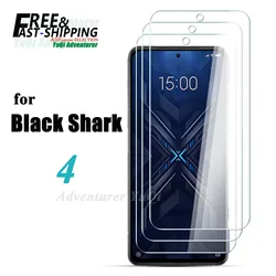 Premium Tempered Glass Screen Protector - High Aluminum, 9H Hardness, HD Clarity, Case Compatible for 2 PCS (For Black Shark 4)
