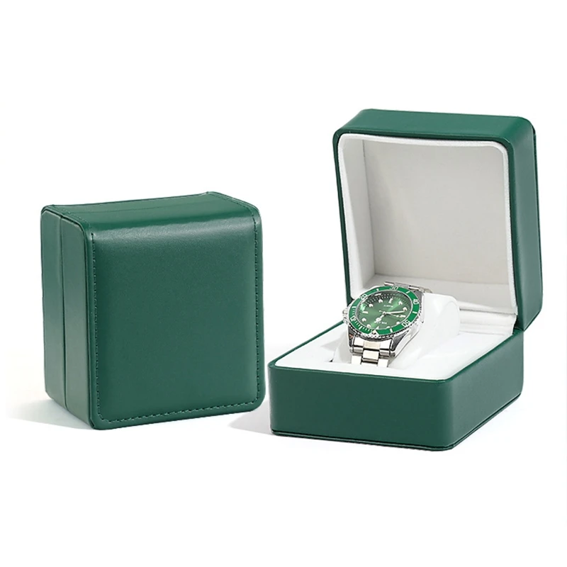 

Premium PU Watch Storage Box Single Watch Box for Valentine Men Women Unisex Gift Wristwatch Display Holder Travel Dropshipping