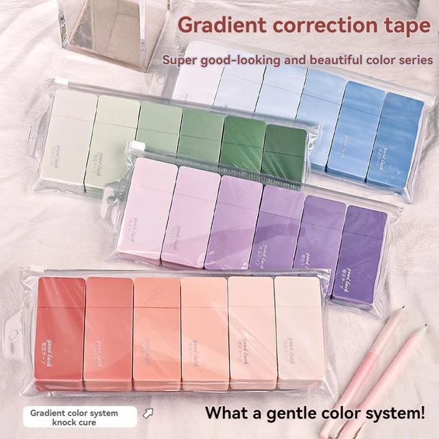 6Pcs High Appearance White Correction Tape Fast Clean Smooth Writing Tear Resistant Correction Tape Office School Stationery 1