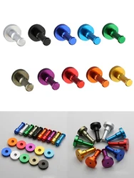 1pc Wall Hanger Colorful Metal Aluminum Drilling Wall Mount Hanger For Hat Coat Clothes Key Towel Hooks Home Storage Tool