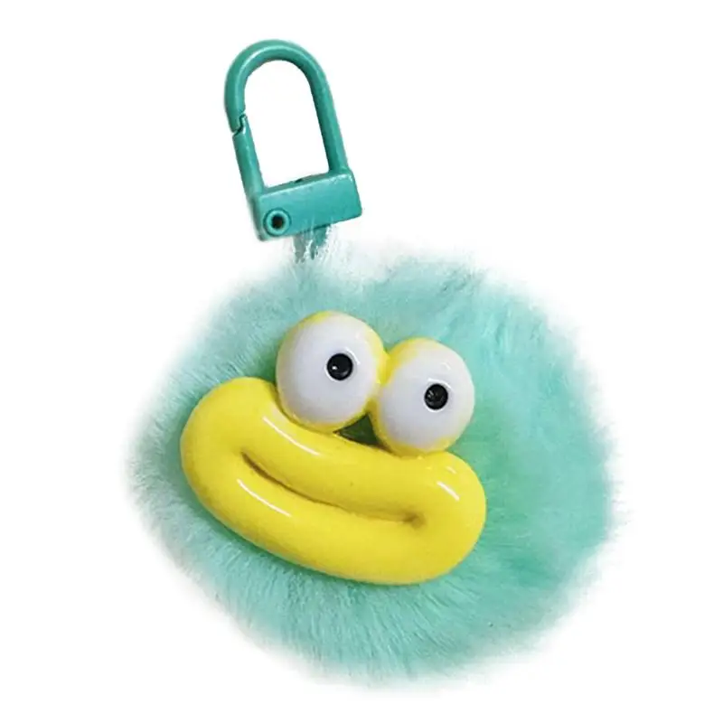 

Милый плюшевый брелок с милым пушистым шариком, брелок с орнаментом, модный подвесной орнамент, уродливый школьный подвесной рюкзак для мальчиков и девочек