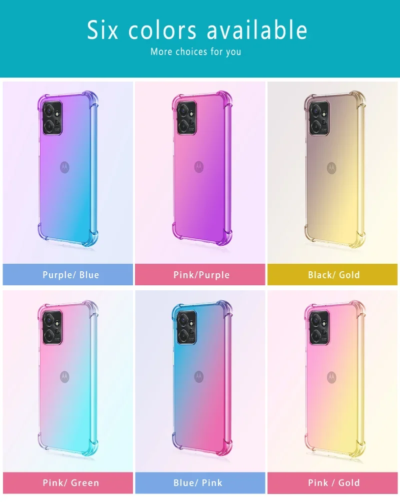 Shockproof Gradient Airbag TPU Protective Phone Case