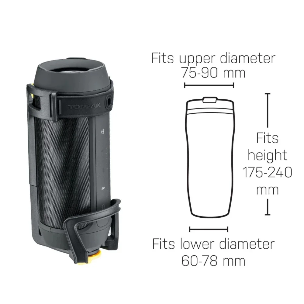 Topeak tmd07B Modula Java Adjustable Water Bottle/Travel Mug Cage engineering grade plastic for travel mug of coffee