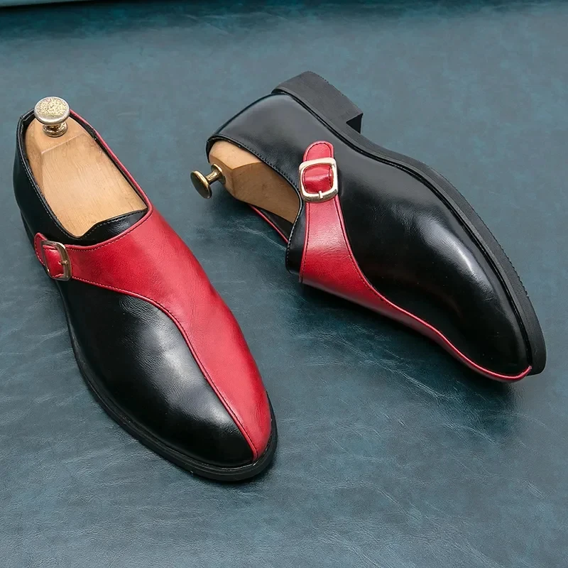 Leather Shoes Mens Designer Dress Formal Leather Shoes Fashion Wedding Casual Slides Men Loafers Driving Half