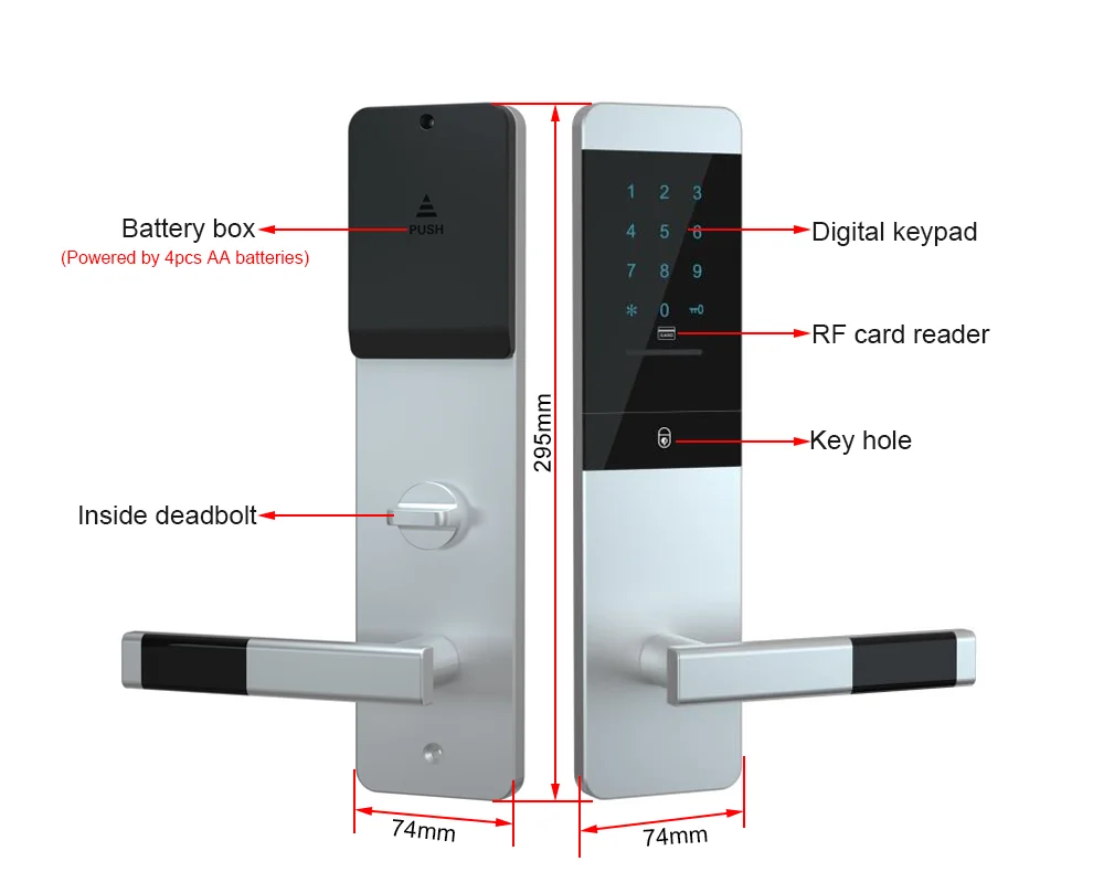 Bluetooth Cerradura Inteligente Home Fechadura Eletronica Digital Smart  Lock With TTlock App