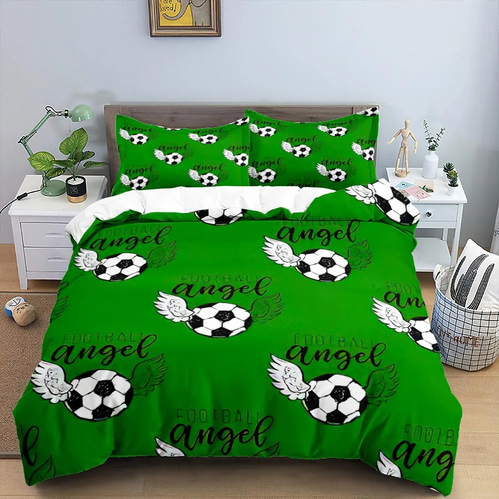 

Football Series Three -piece Set 3D Digital Printing Home Textiles in bedding