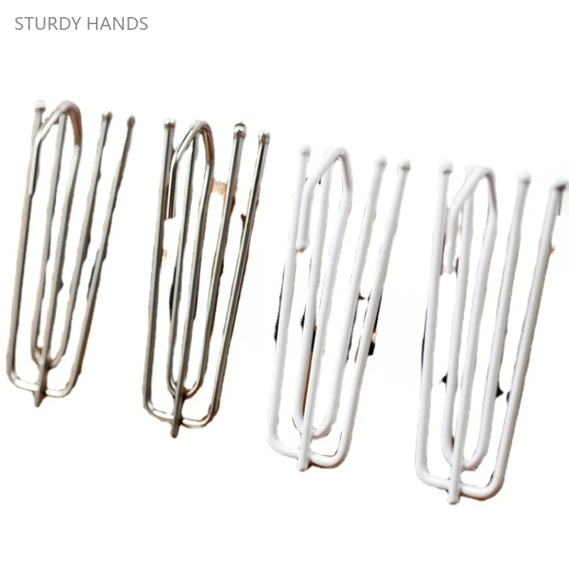 Fivela de Cortina de Ferro Espessado Prong Estilo Coreano Gancho-s Decoração de Janela Acessórios de Hardware 50 Pcs