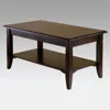 Wood Nolan Coffee Table, Cappuccino Finish 1