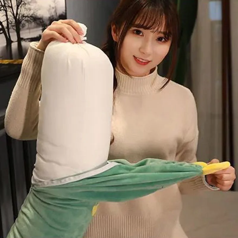 Charming Cylindrical Body Pillow - Soft Cartoon Side Sleeper with Detachable & Washable Cover