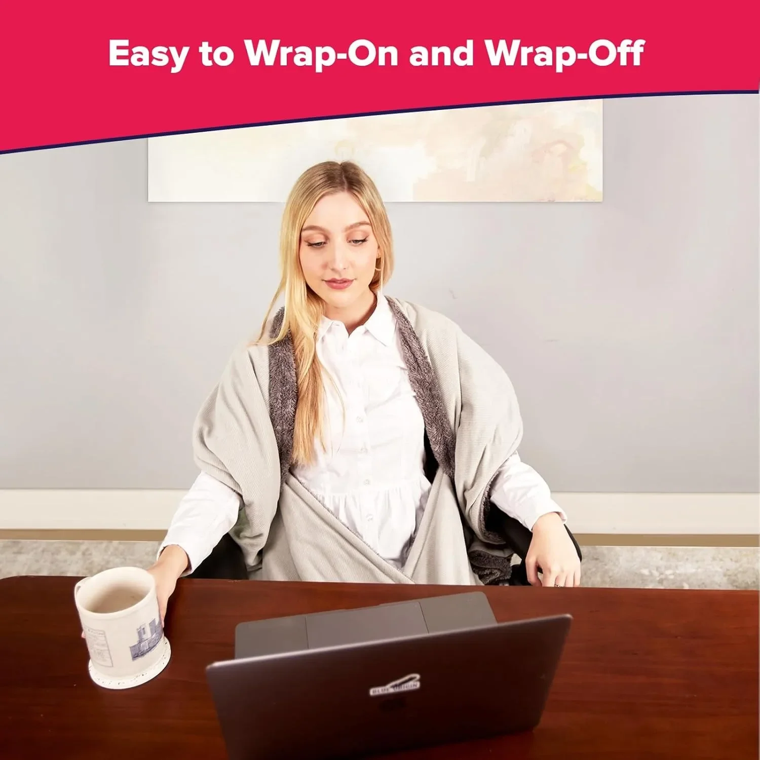 Office chair blanket; Packaging accessories for convenient heating and hands-free use. Stay warm in winter or summer. 6