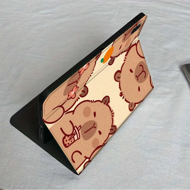 Capybara Cartoon Cute Art Tablet Case Cover
