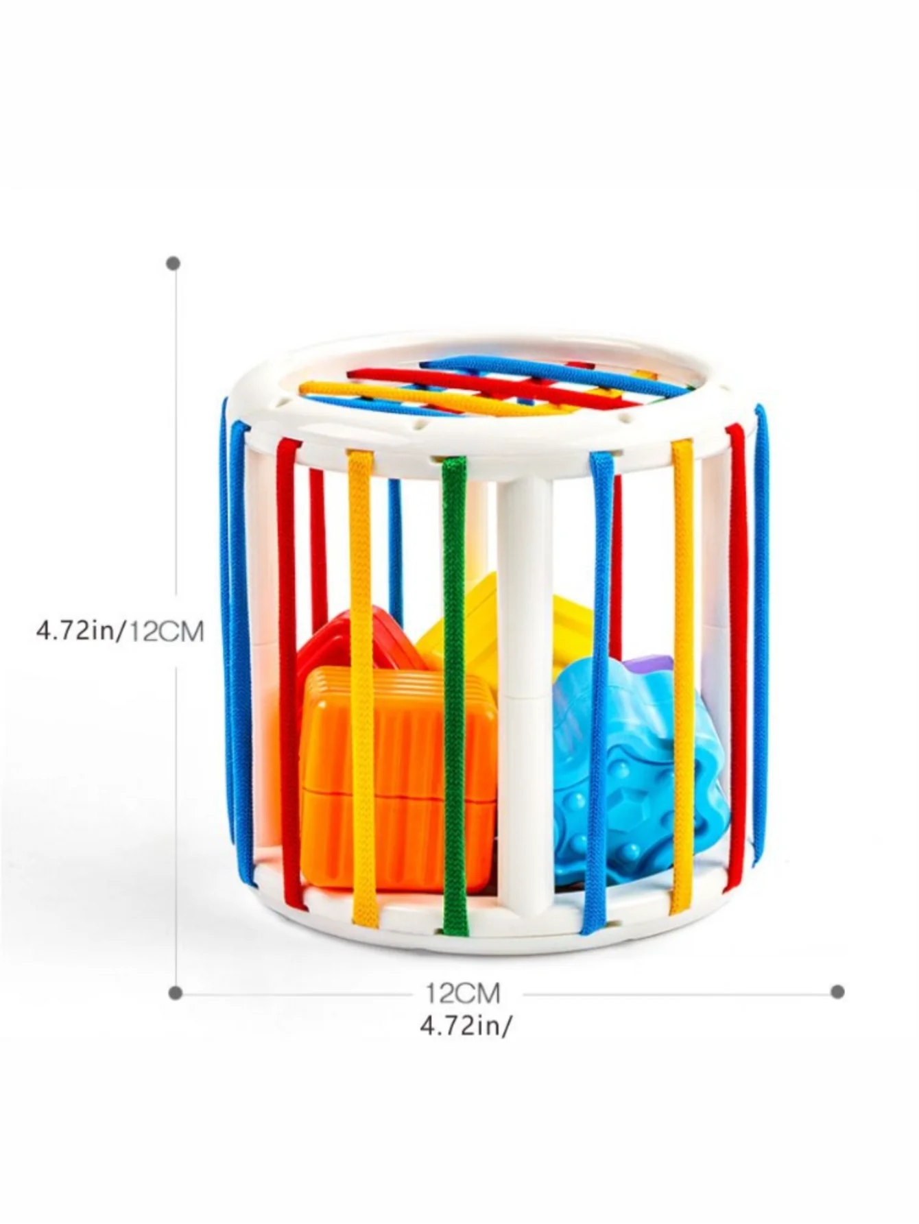 Motor Skills Training & Educational Fun: Baby Shape Sorter Cube Toy for Kids! 6