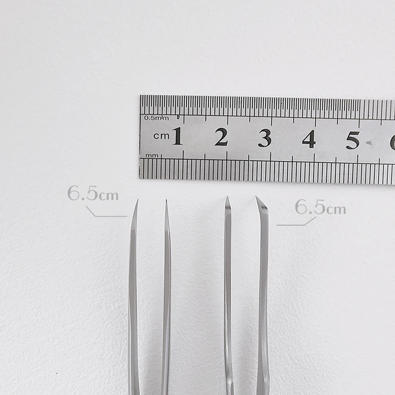 Sandblasting Tweezers Large Friction Silver Tweezer Tip Polished Make Fan 3D 4D 5D 6D Eyelashes Perfect Closure 5