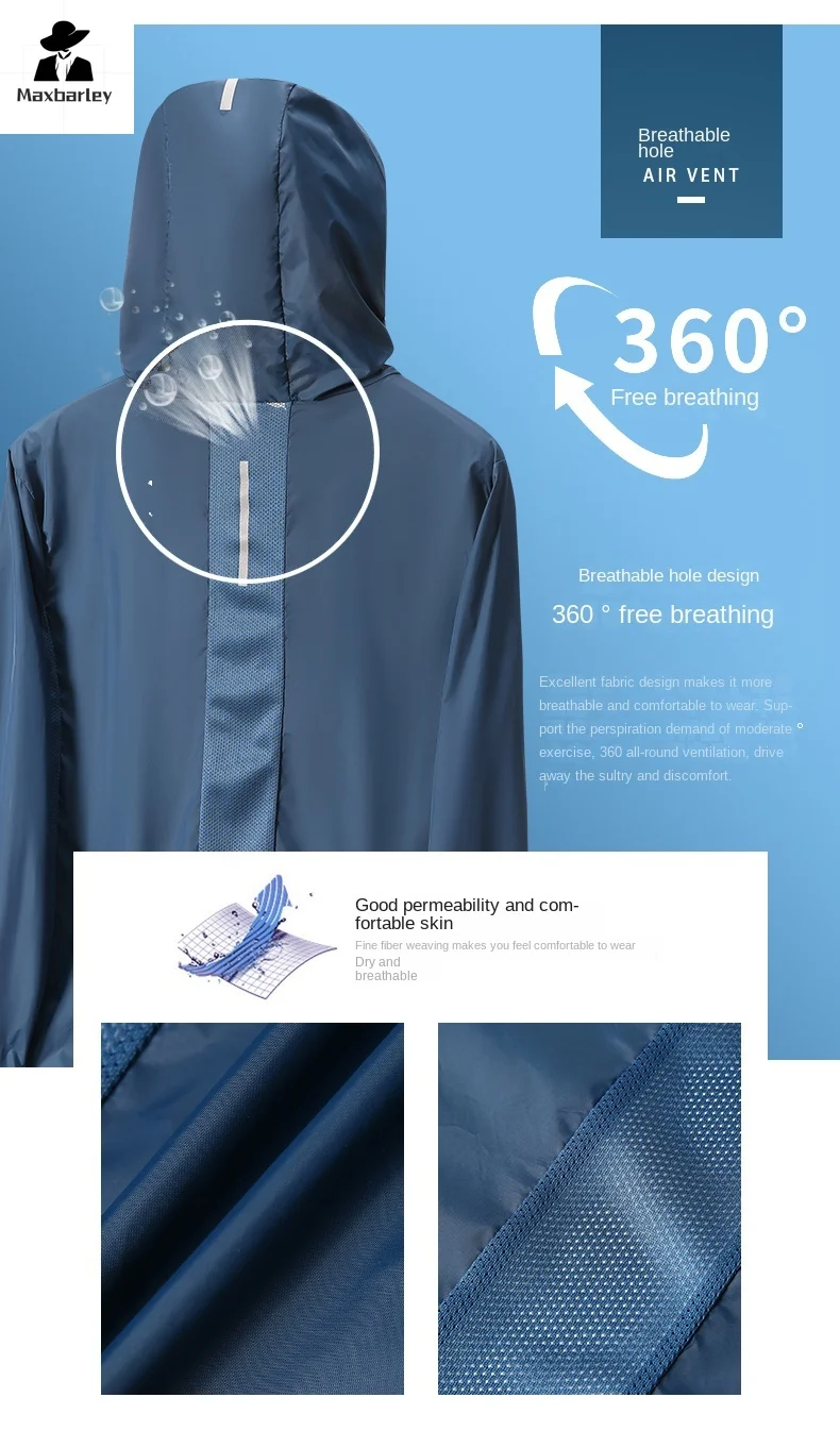 Lightweight Jacket Men's Summer Reflective Strip Mesh Breathable Hooded Sunscreen Casual Running windbreaker Ultra-thin Jacket