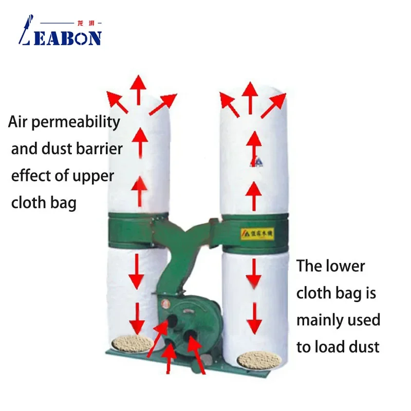 470mm 630mm Vacuum Cleaner Blower Dust Suction Bag Industrial Woodworking Dust Collection Filter Powder Dustproof Cloth Bag