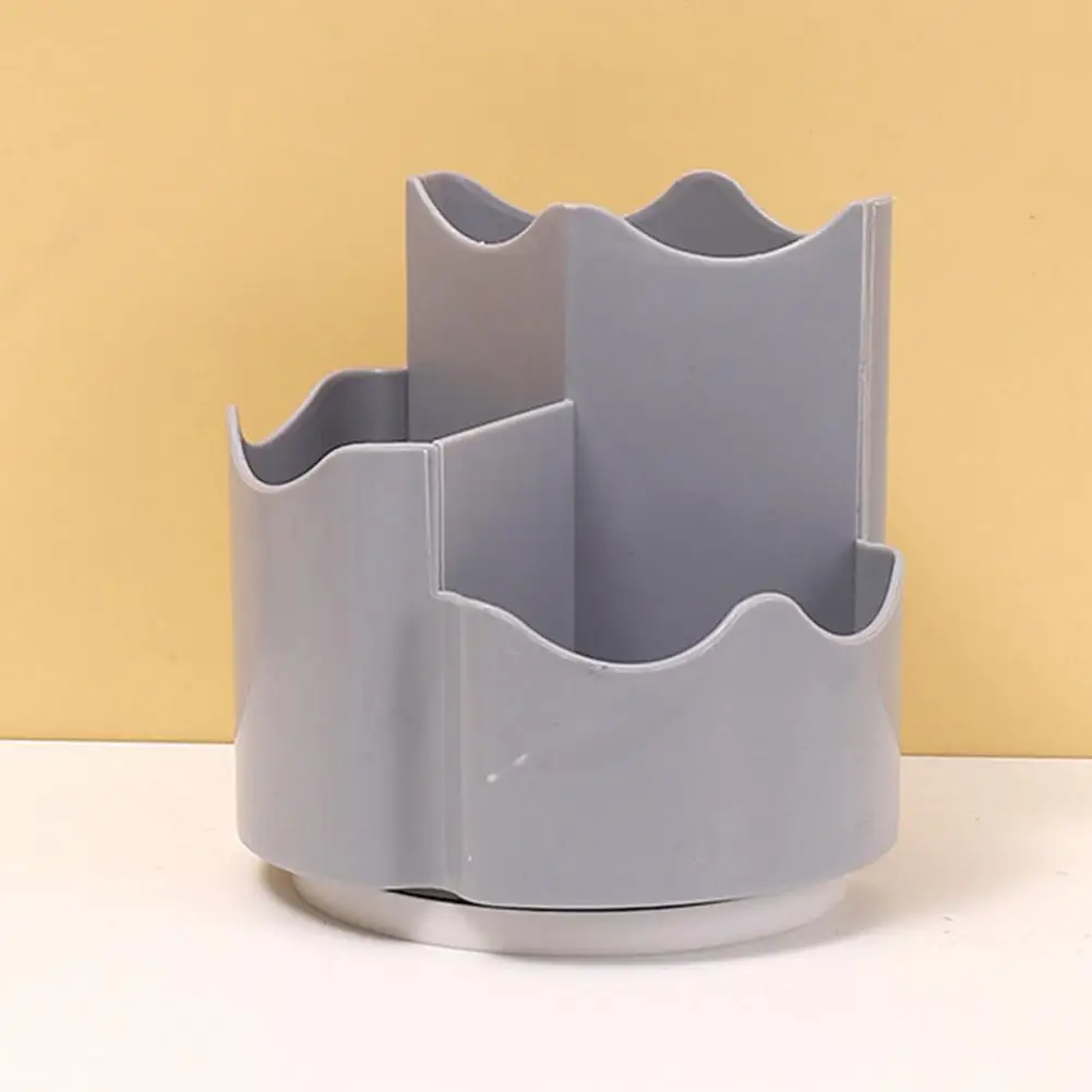 

Durable Easy to Clean Multiple Compartments Cosmetic Brush Stationery Holder Box Daily Use Pen Holder Pencil Storage Holder