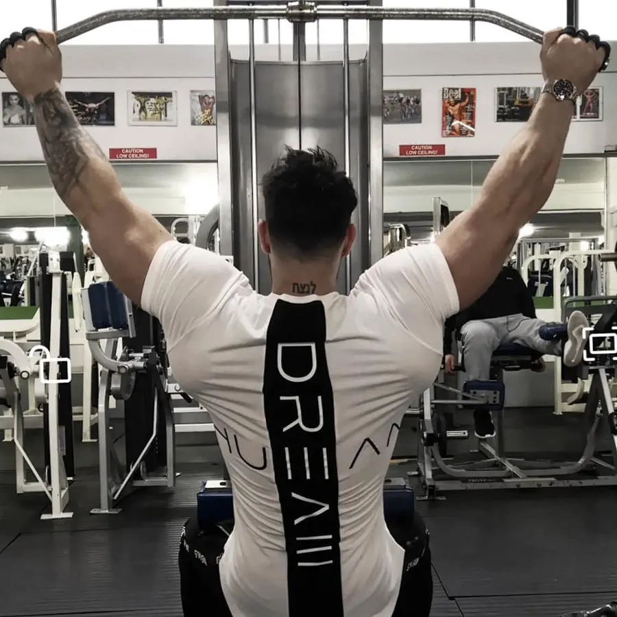 Mens Sport T-shirt Quick Dry Running Tshirt Cotton Bodybuilding Sportwear Short Sleeve Tee Tops Fitness Men Gym T Shirt Rashgard 4