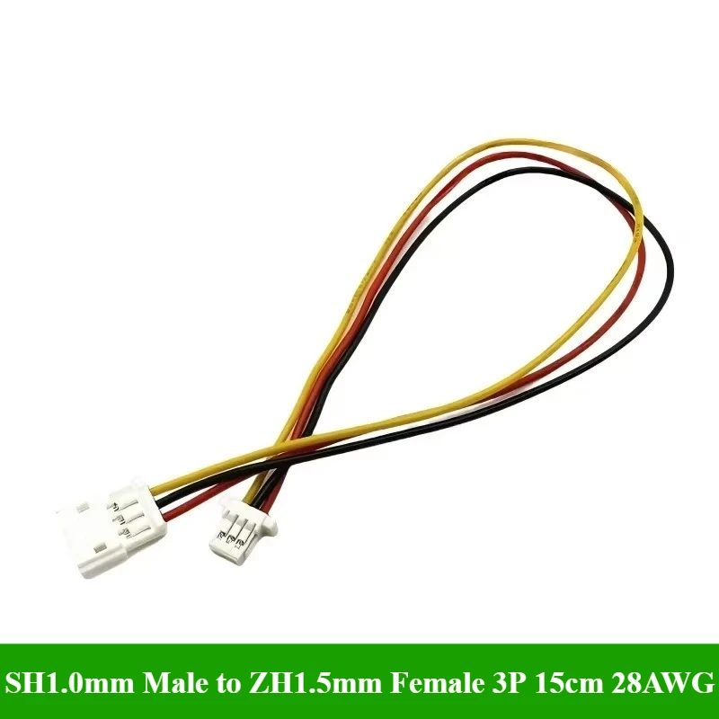 Câble Connecteur Ligne 15cm 28AWG Lot 10-50PCS Gris/Vert