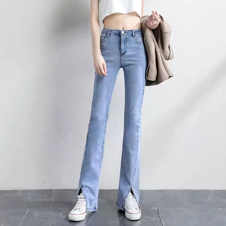 

Summer Thin Soft Women's Jeans Natural Fabric Baggy Wide Leg Denim Pants Streetwear Loose Casual Female Clothing S-2XL