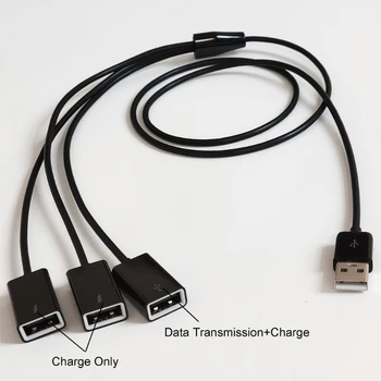 USB Splitter USB Extension Cable USB Male to 3 USB Female Adapter Multiple USB Port USB 1 Male to 3 Female Power Cord 1
