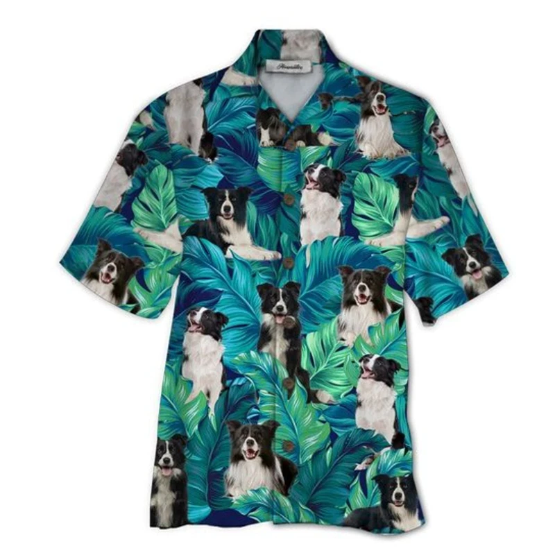 thumbnail image 1 of Camisetas con gráficos de perro flamenco para hombre, ropa con estampado 3D, camisas hawaianas de playa, camisetas de manga corta Y2K, ropa vintage, blusa con solapa, 1 of 5