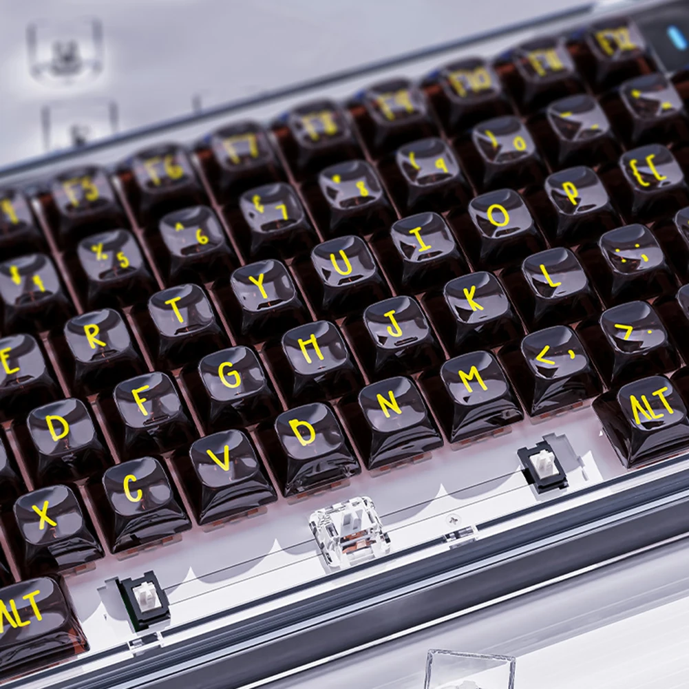 Мини-клавиатура K75 игровая прозрачная, 82 клавиши | AliExpress