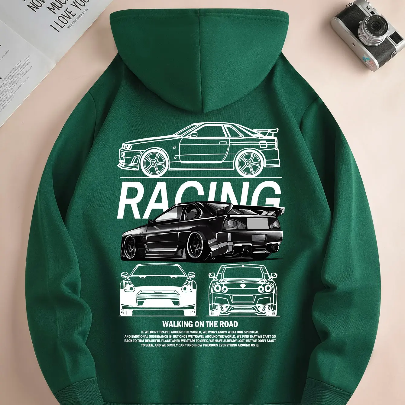 2022: Klassisches, trendiges Kapuzen-Sweatshirt für Herren und Damen im neuen Stil für Herbst und Winter, lässiges Design, sportliches Hemd – Detail 9