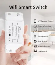 

New DIY Smart Wireless Remote Switch Socket Smart Home Automation Remote Control Switch Relay Smart Life/Tuya with Alexa Google