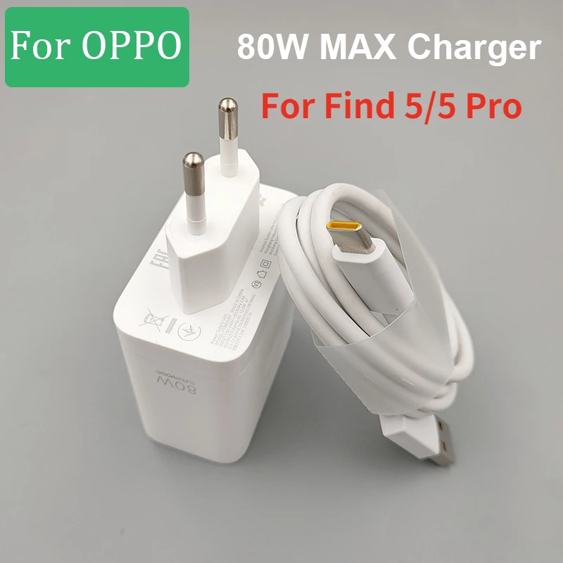 Oppo 80w Supervooc Find X5/find X5 Pro Fast Charger Type C Cable For