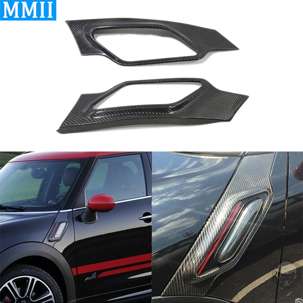 

For BMW MINI R60S Coopers JCW 2011-2016 Real Carbon Fiber Side Turn Signal Protection Cover Trim Car Retrofitting Accessories