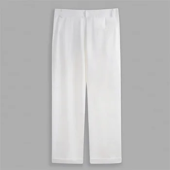 Men s  Fit Dress Pants Solid Color Flat Front Trousers Classic Business Casual Suit Pants Modern Formal Wear Hemmed Bottoms 4