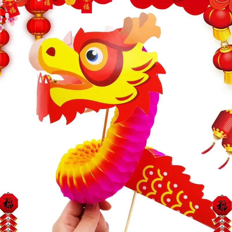 

Chinese New Year Dragon New Year Dragon Handmade Paper Dragon Garland Lunar New Year Dragon Gifts Multifunctional Year Of The