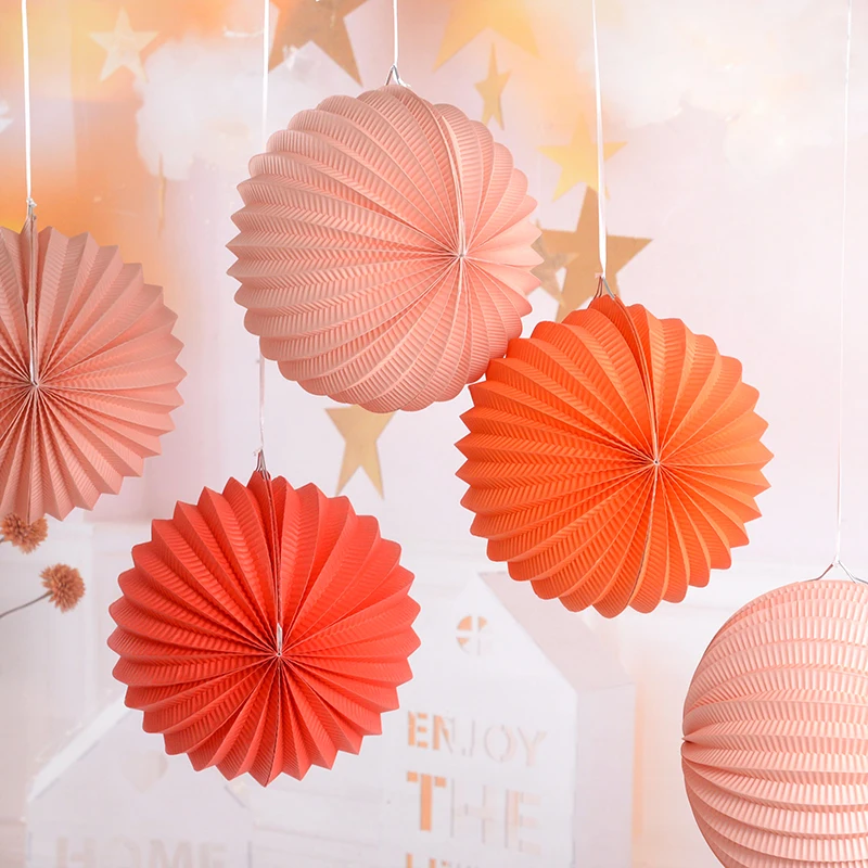 

20cm Wedding Paper Lantern Ball Chinese Round Paper Lanterns Pendants For Home Decoration Wedding Birthday Party Decor DIY Craft