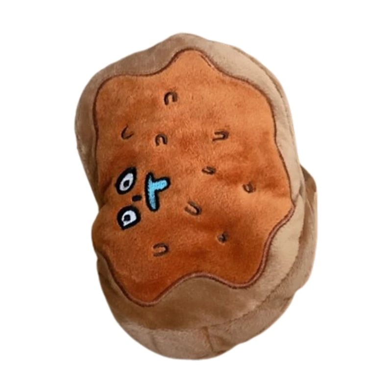 

Squeaky Dog Toys Squeaker Sniff Dorayaki Design Durable Stuffed Dog Toys