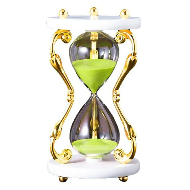 

Hourglass Timer 30 Minutes Wedding Birthday Gift Creative Table Clock Metal Retro Sand Clock Home Decoration Accessories gifts