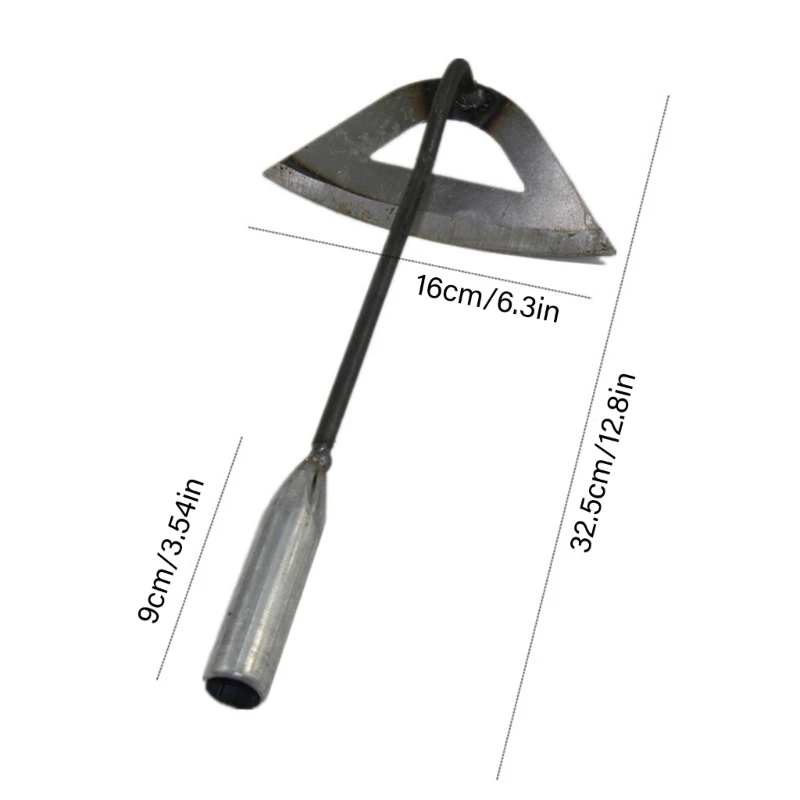 Gardening Tools Hollow Hoe All Steel Hardened Design for Easy Weeding Soil Loose 5