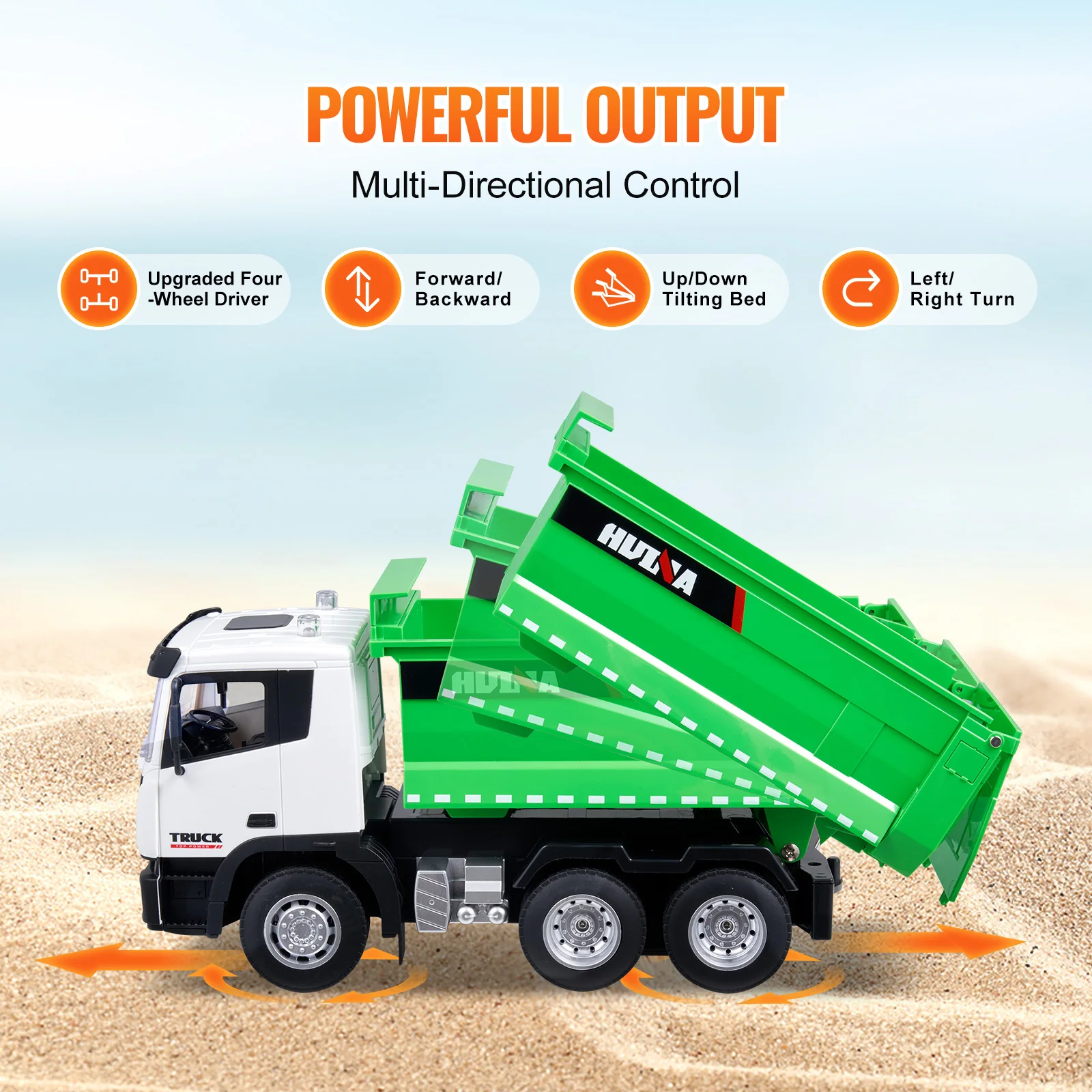Remote Control Dump Truck Toy for Kids with 9 Channel Control