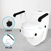 Fixed elder people hdpe portable bidet Armrest elevated commode Raised Toilet Seat 5