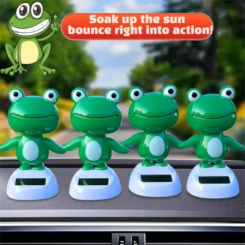 Solar Powered Dancing Frog Decoration