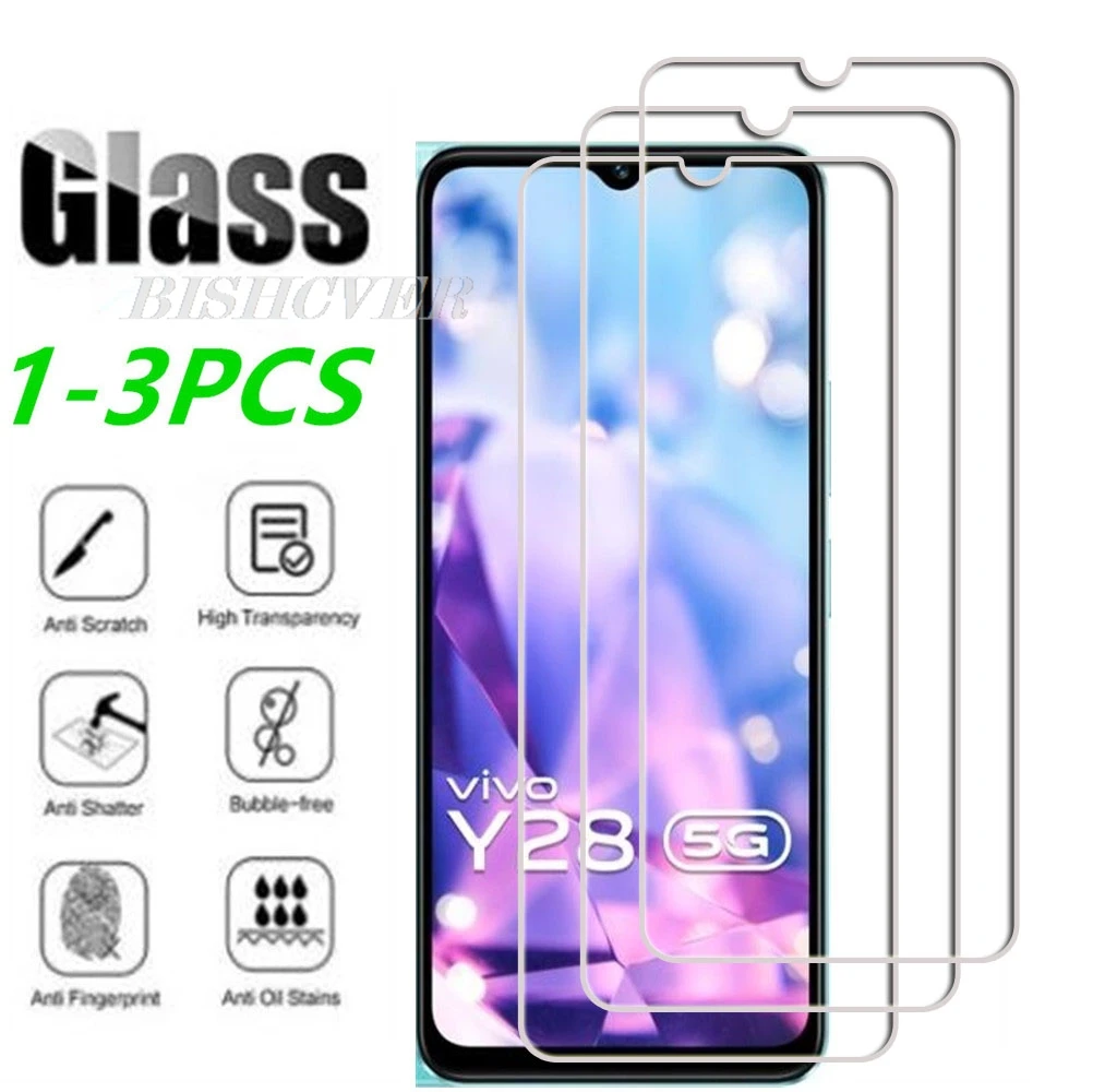 

Закаленное защитное стекло для Vivo Y28 5G 6,56 "2024 Vivo Y28 5G Y 28 Y28, защита экрана, защитная пленка для смартфона