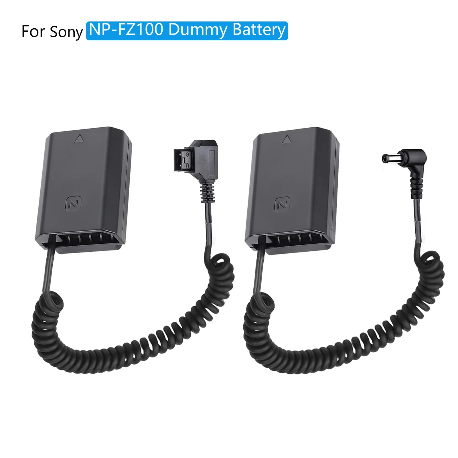Acoplador dc de Bateria Fictícios para Câmera Sony D-tap to Np-fz100 Alpha a9 Ilce7m3 A7riii a7 Iii Fx3 Fx30