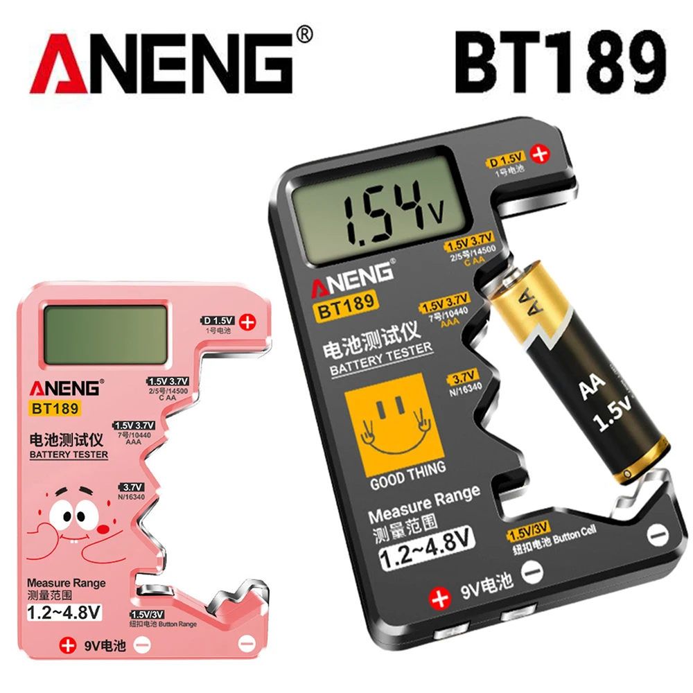 

Тестер Аккумуляторов BT189, 9 В, AAAAA