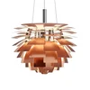 Artichoke Style Pinecone Pendant Light Modern LED Danish Design for Living Room Kitchen Home Decor Aluminum Hanging Chandelier 2