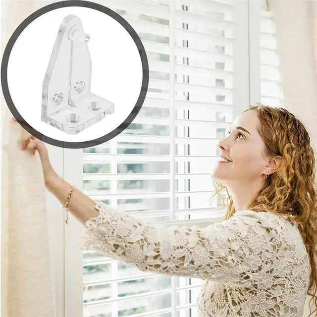 20 Db Velencei Vak Döntő Horog Műanyag Dőlés Horgos Erős Redőnyök Helyezői Függöny Kiegészítők - Image 3