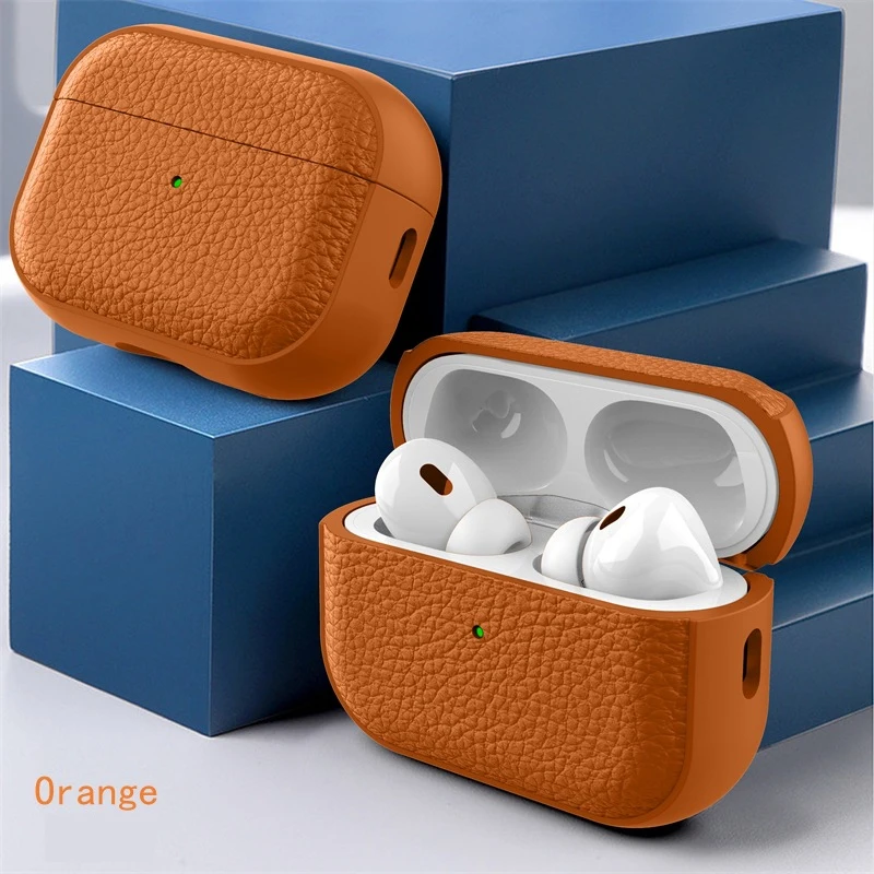 Custodia in pelle di lusso per AirPods Pro 1 2 Gen cover protettiva Custodia in pelle di lusso per AirPods Pro 1 2 Gen cover protettiva
