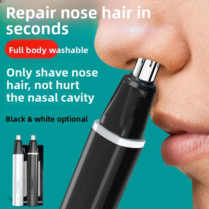 Rechargeable Nose Hair trimmer and Facial Hair remover for Men Nose Hair Shaver for nasal clearance - portable groom