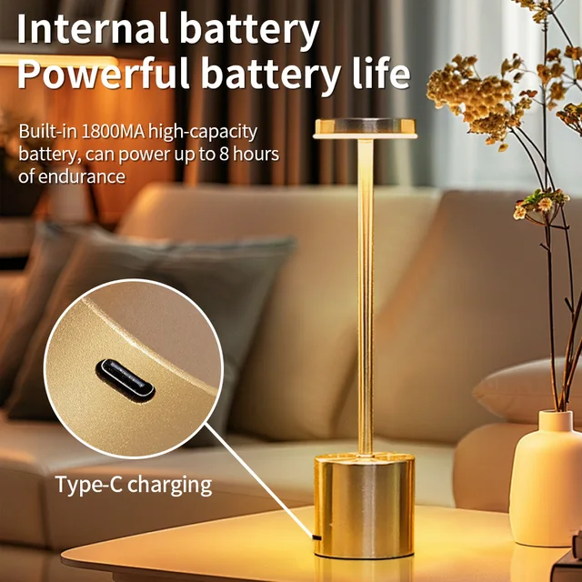 USB Rechargeable Touch Table Lamp 4